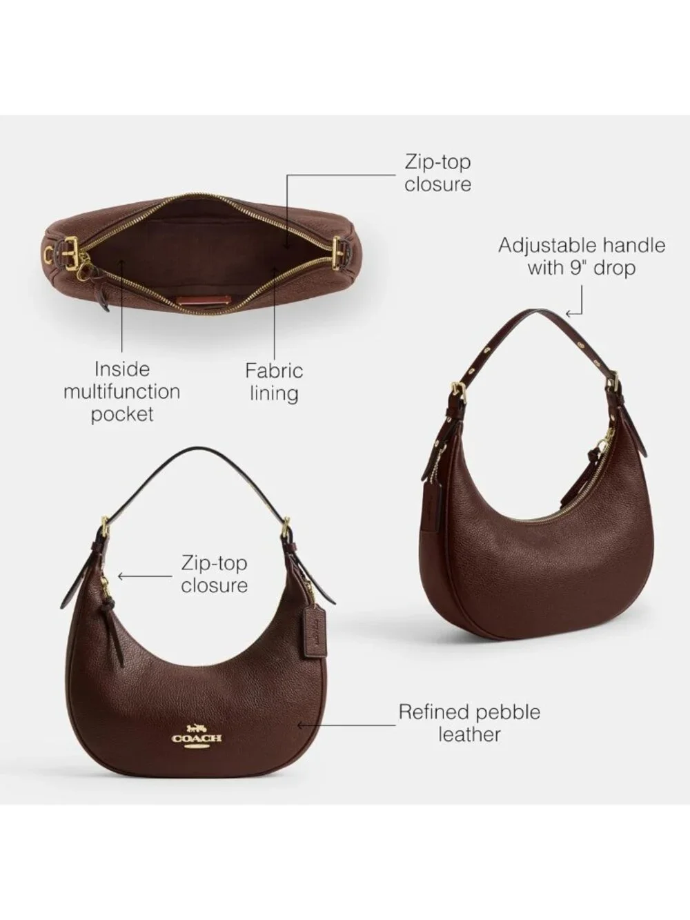 Stylish Hobo Bag with Soft Leather, Spacious Interior, and Chic Design